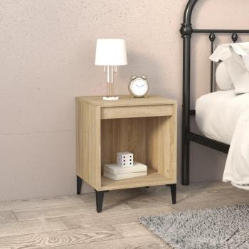 Mesita de noche Sonoma Oak 40x35x50 cm con diseño moderno, acabado en roble Sonoma, estructura robusta y funcionalidad para almacenamiento