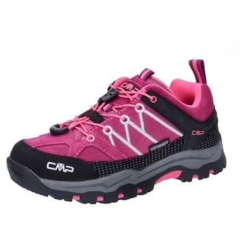 Cmp Zapatillas Senderismo Rigel Low WP para niños, color rosa flúor, talla 30 EU, impermeables y con diseño bajo