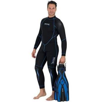 SEAC Alfa 7.0 Traje de Buceo en Neopreno de 7 mm para Hombre, Adultos Unisex, Negro, 2XL