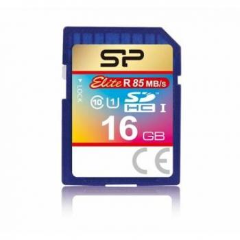 Tarjeta de Memoria SDHC Silicon Power Elite 16GB Clase 10 UHS-I (85/10 MB/s) Azul