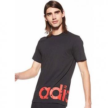 adidas M GRFX LNR T 2 Camiseta, Hombre, Negro/Escarl, S