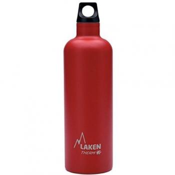 Laken Futura Botella Térmica de Acero Inoxidable 18/8 y Aislamiento de Vacío con Doble Pared, Rojo, 750 ml