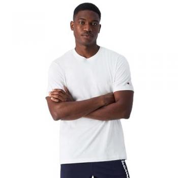Camiseta de Hombre Champion Pack de 2 - Cuello Redondo, Manga Corta, Algodón, Color Blanco