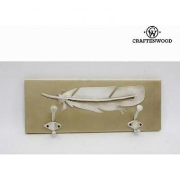 Craften Wood - Percha 2 pomos pluma by Craftenwood - bb_S0103504