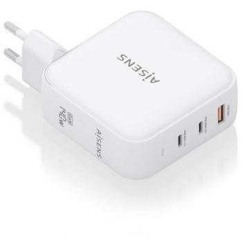 Cargador GaN 140W Aisens con Tecnología de Carga Rápida para Dispositivos Múltiples