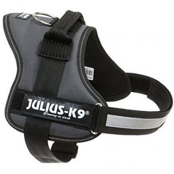 Arnés JULIUS-K9® Power antracita para perros - Talla Mini