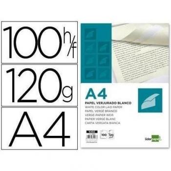 Liderpapel Papel Verjurado A4 120 g/m² Blanco Paquete De 100