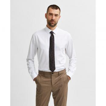 Camisa Selected Methan de vestir slim fit blanca de hombre