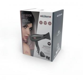 Secador de Cabello Profesional Iónico Kuken 2400W Gris/Rosa