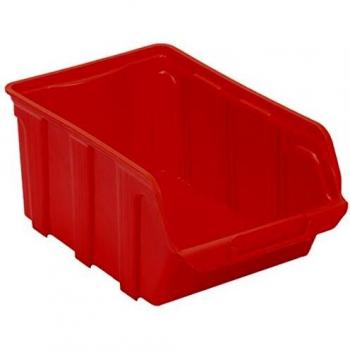 Viso TEKNI4R - Bandeja polipropileno, 10 l, 330x200x150 mm, color rojo