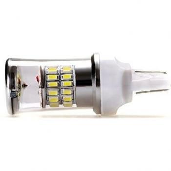 Lumiplux 7443 Bombilla W21 / 5W W3X16Q 12V 24V de la luz blanca LED del coche 48X3014SMD para la luz de freno