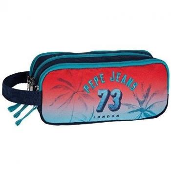 Pepe Jeans Dario Neceser de Viaje, 1.98 Litros, Color Rojo