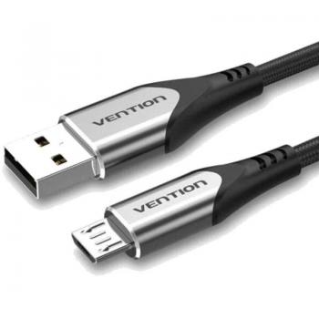 Cable Micro USB a USB 2.0 Macho/Macho 60W 25cm Gris de Vention
