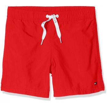 Tommy Hilfiger Medium Drawstring, Bañador para Niños, Rojo