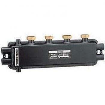 Separador-Colector Hidráulico Caleffi Sepcoll 559221 Negro 125mm con Escuadras de Fijación