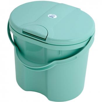 Rotho Babydesign TOP Cubo para pañales, Tapa abatible, 11 l, A partir de 0 meses, TOP, Swedish Green