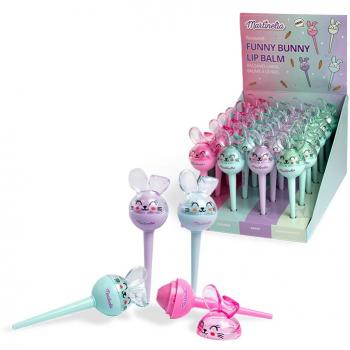 Bálsamo Labial Infantil Mt Funny Bunny - Hidratante, Sabor a Frutas, Fórmula Suave, Apto para Niños, 1 unidad