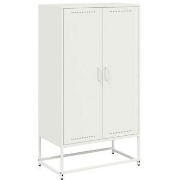 Aparador Alto de Acero Blanco 68,5x38,5x123,5 cm