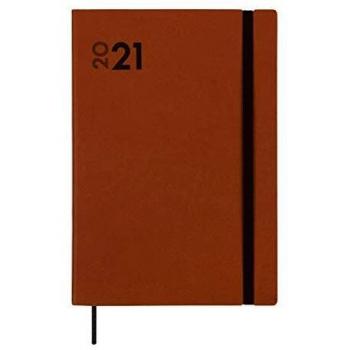 Finocam - Agenda 2021 1 Día página Dynamic Mara Marrón Español - 169 x 245 mm
