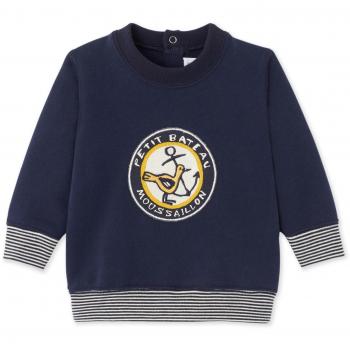 Petit Bateau Sweat SHT Smokin 2601284, Sudadera para Bebés, Blau