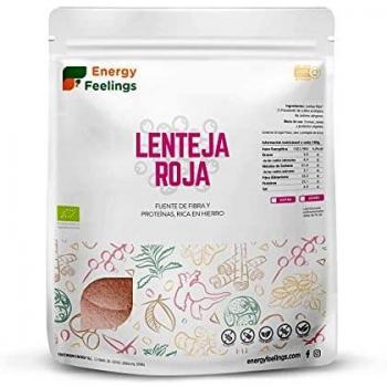 Energy Feelings Harina De Lentejas Rojas Eco, color Rojo, 1000 g