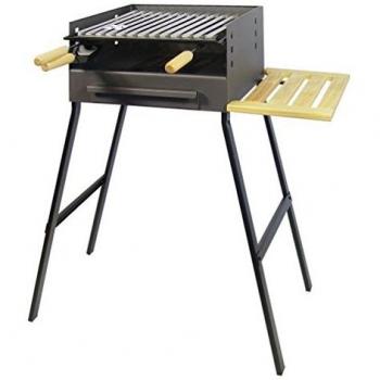 Imex El Zorro Barbacoa con parrilla, inox, 75 x 44 x 24 cm, NEGRO, 71420