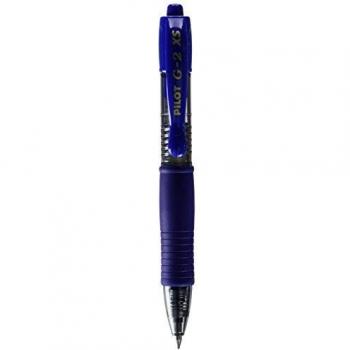 Pilot G-2 - Bolígrafo de tinta gel con trazo fino, azul, 0,7 mm, tamaño XS, 12 unidades