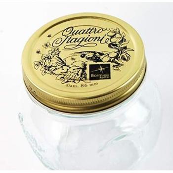 Bormioli Rocco Tarro con Tapa, Vidrio Transparente, 17 Ounce