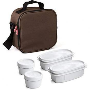 Tatay Urban Food Casual, Bolsa Térmica Porta Alimentos, 3L de Capacidad, con 4 Tuppers Herméticas