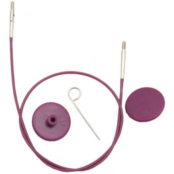 Knit Pro Cable de Tejer, Violeta, 120cm