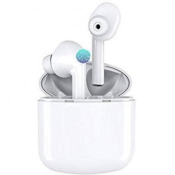 Grawille Auriculares Inalámbricos Bluetooth, Auriculares Bluetooth 5.0 con Hi-Fi Micrófono Sonido Estéreo, IPX5 Impermeable, Control Tacti, 35H Playtimepara iOS y Android