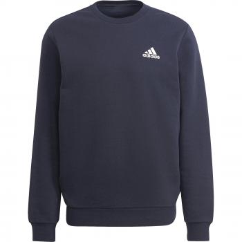 Adidas Essentials Fleece Sweatshirt - Men's Cozy Pullover in Legend Ink/White, Size M