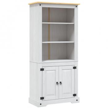vidaXL Cupboard Mexican Pine Corona Range White 80x40x170 cm