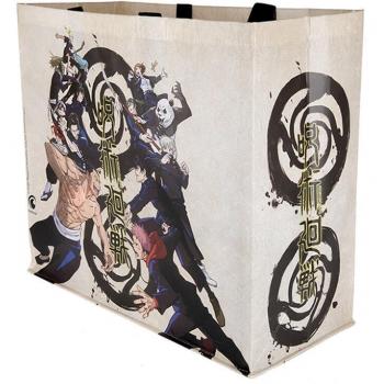 Bolsa de Compra Beige Jujutsu Kaisen con Logos Konix
