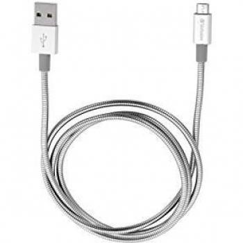Cable Micro USB de Sincronización y Carga 100 cm Plateado Verbatim