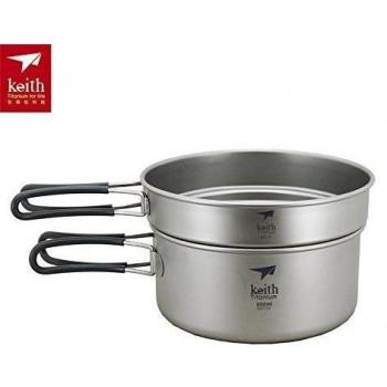 Keith titanio olla Acampada Utensilios De Cocina al aire libre Pot sólo 191 G