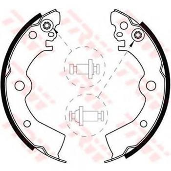 Juego de zapatas de freno TRW GS8556 para Nissan Almera I Hatchback 2.0 D