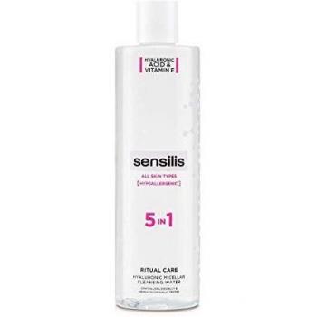 Sensilis Ritual Care - Agua Micelar 5 En 1 Limpiadora, Desmaquillante, Tonificante, Hidratante Y Calmante - Sin Alcohol, Con Ácido Hialurónico Y Vitamina E, 400 Mililitro