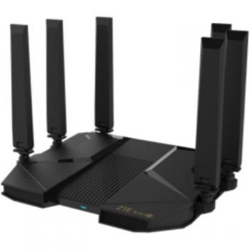 ZTE E3330 Router Gaming WiFi 6 AX5400 Easy Mesh Gigabit Ethernet Doble Banda (2.4GHz/5GHz) Negro