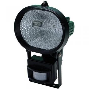 MAURER 19070240 Foco Halogeno 300 w + lampara +Sensor, 230 W, Negro