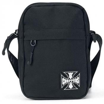 Mochila Cross Travel West Coast Choppers Negra Unisex Nailon Bandolera