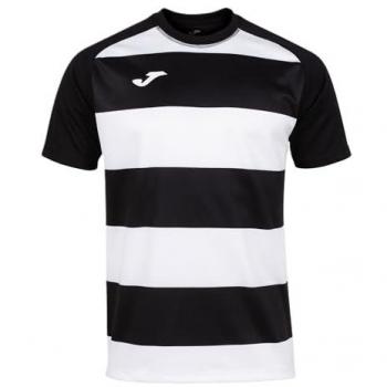 Camiseta Manga Corta Prorugby II Hombre Negro Blanco Joma