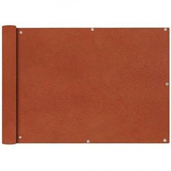 vidaXL Toldo para Balcón de Tela Oxford Terracota 75x600 cm Lona para Terraza