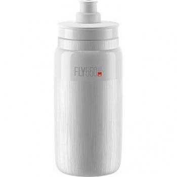 Elite Fly Tex 550ml Lightweight Cycling Water Bottle - White
