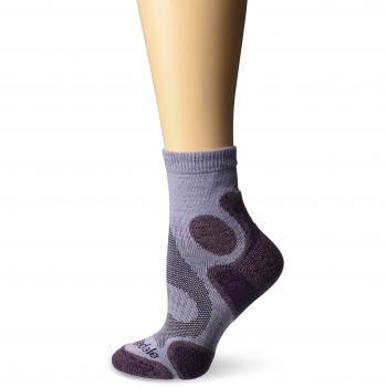 Bridgedale Coolfusion - Calcetines de senderismo y running para mujer, 41-48 EU, Multicolor Heather/Damson