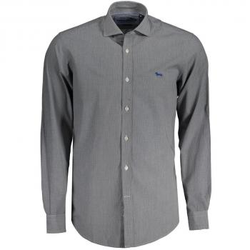 Harmont & Blaine Blue Checkered Slim Fit Cotton Shirt for Men - Size S