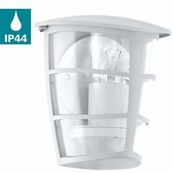 Eglo ALORIA Outdoor wall lighting E27 Color blanco , iluminación al aire libre , Outdoor wall lighting, Color blanco, Aluminio, De plástico, IP44, Entrada, Cochera, Jardín, Patio, 1 bulb, s