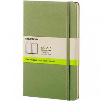 Moleskine Willow Green Large Plain Notebook Hard