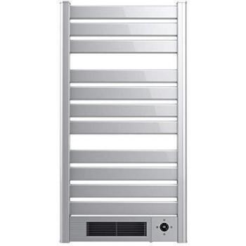 Cecotec Radiador Toallero Eléctrico Bajo Consumo Ready Warm 9770 Ceramic Towel INOX. Calefactor Cerámico Incorporado, 2000 W, Pantalla LED, Mando a Distancia, Temporizador, IPX4