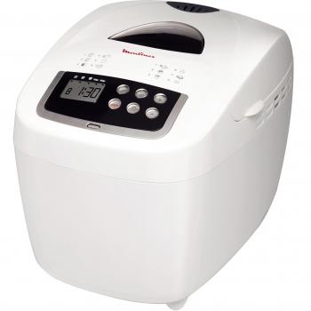 MOULINEX OW1101 - máquina de pan - Hasta 900 gr - 12 programas - Pantalla LCD - Blanco